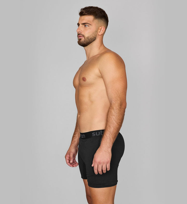 Calzoncillo Antisudor Boxer Negro con Lycra