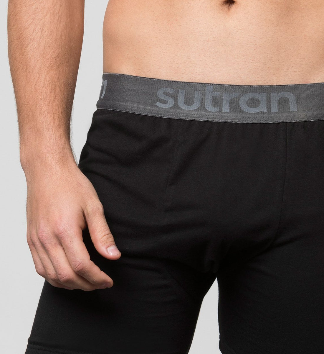 Sweat Proof Boxer Shorts Dark Grey / Black - Sutran Technology