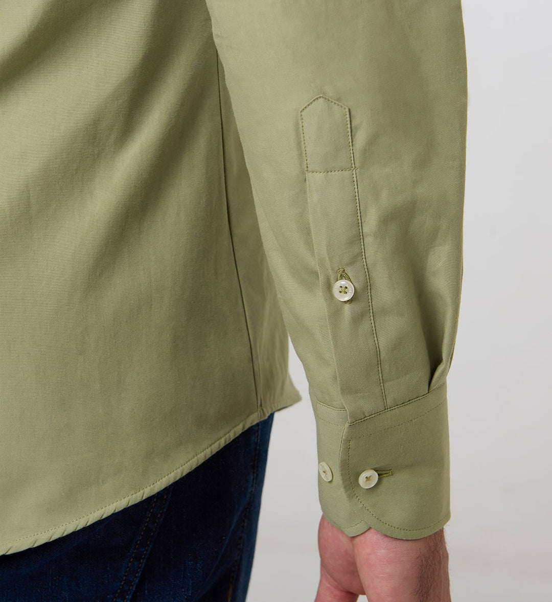 Camisa Antisudor Casual Verde Oliva