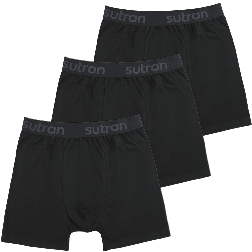 SUTRAN TECHNOLOGY - Anti-sweat boxer shorts - sweatproof, stain resistant,  anti-odour, 100% breathable, hyperhydrosis, Black, Medium : :  Clothing, Shoes & Accessories