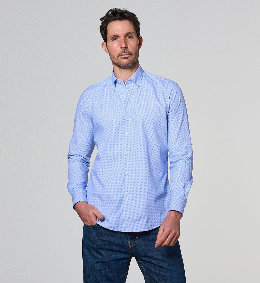 Milano Casual Sweat Shirt Light Blue