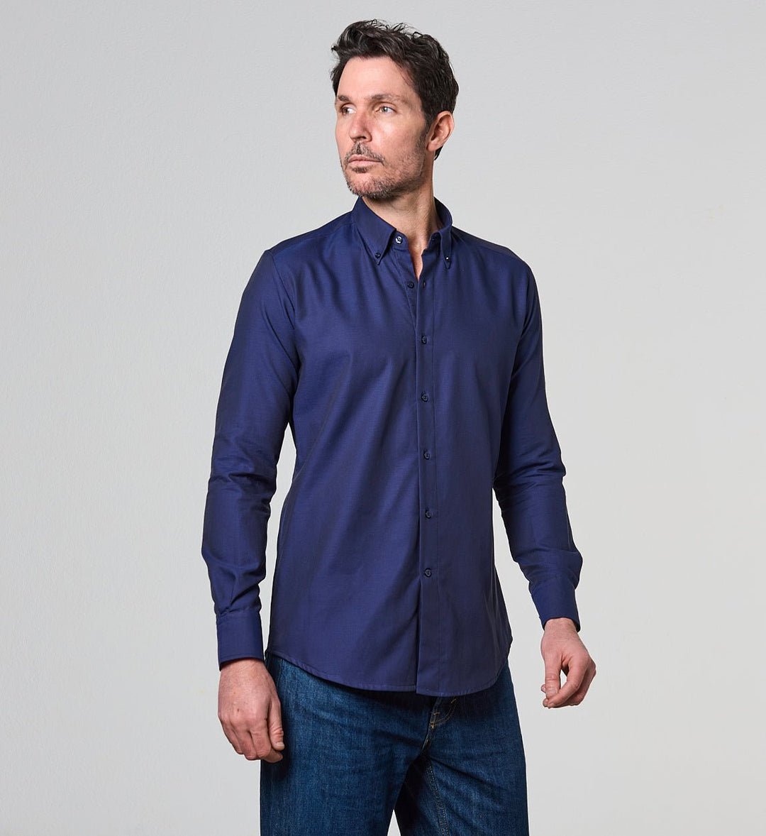 Camisa Antisudor Casual Teide Marino
