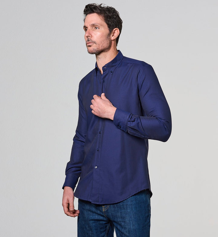 Camisa Antisudor Casual Teide Marino