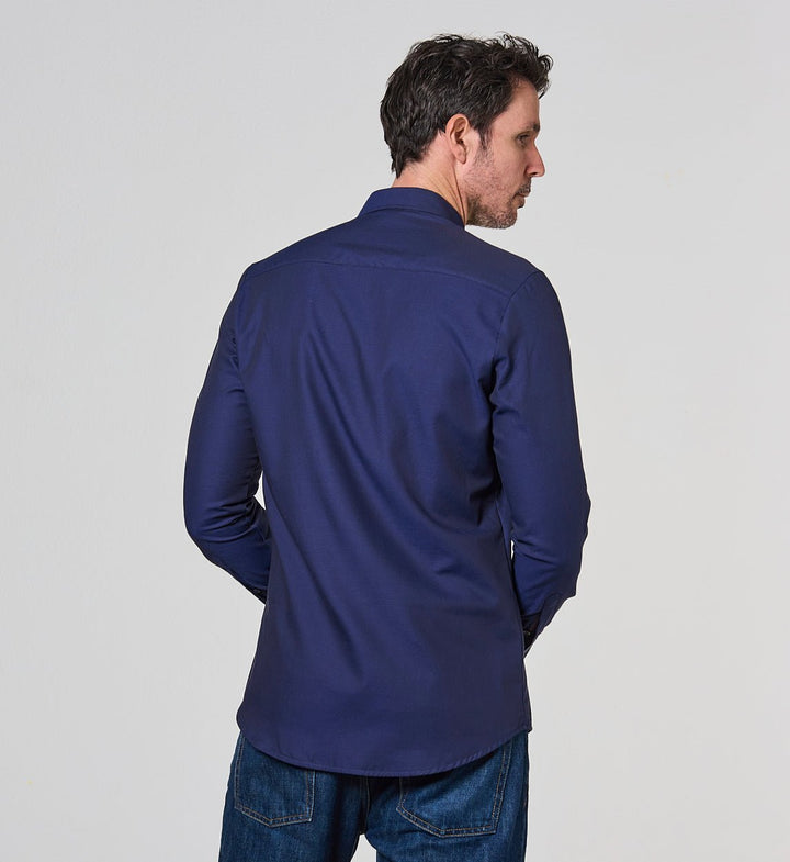 Camisa Antisudor Casual Teide Marino