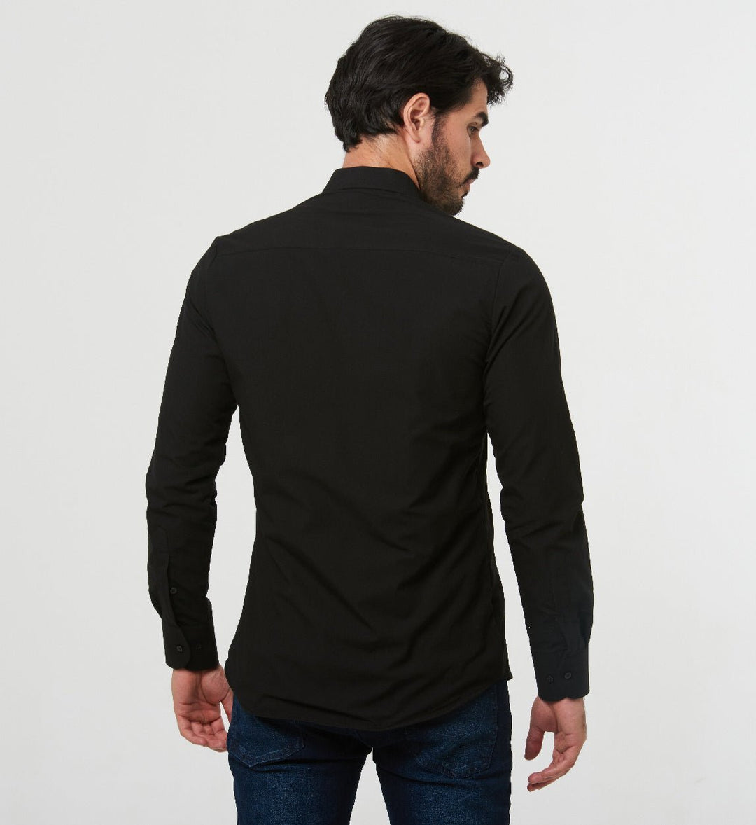 Camisa Antisudor Casual Negra