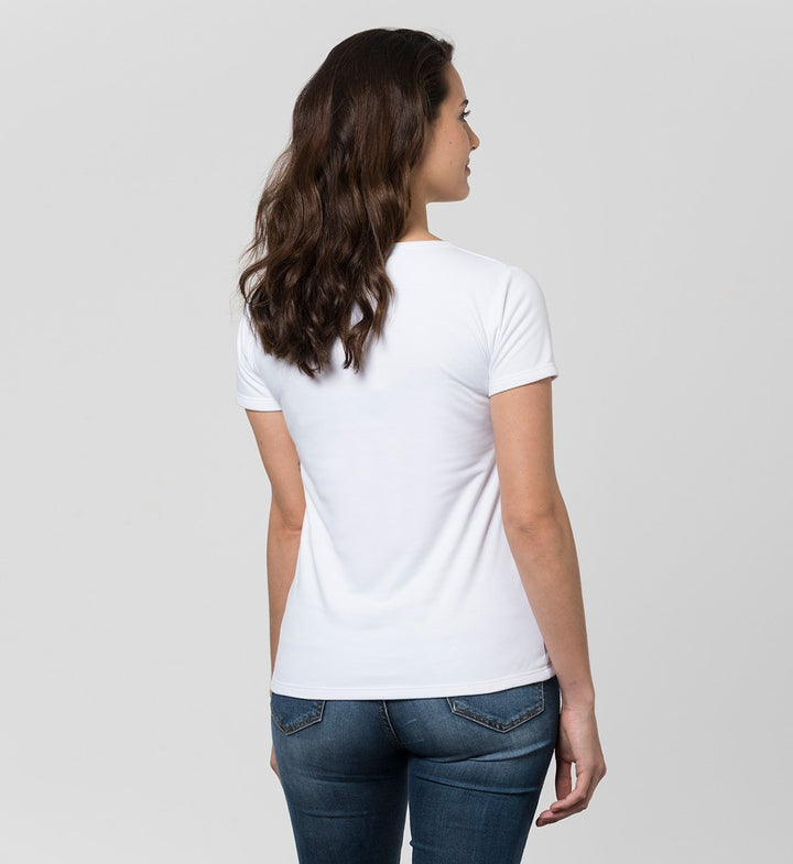 Camiseta Mujer Antisudor MaxDry Cuello Grande Protección Axilar Extra