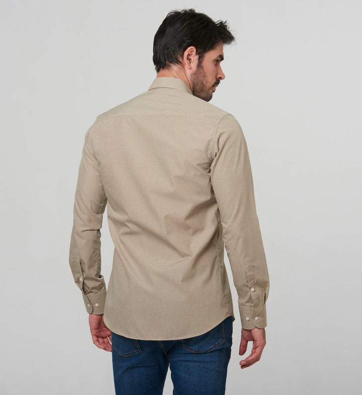 Casual anti-sweat shirt Beige Melange