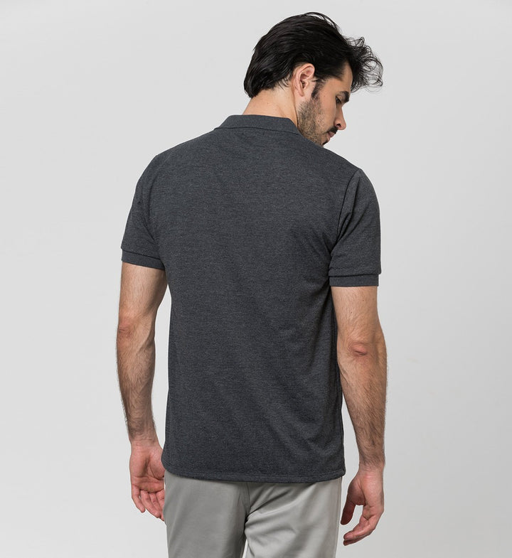 Dri Polo Gray Charcoal