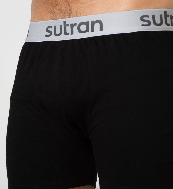 Calzoncillo Antisudor Boxer Gris / Negro