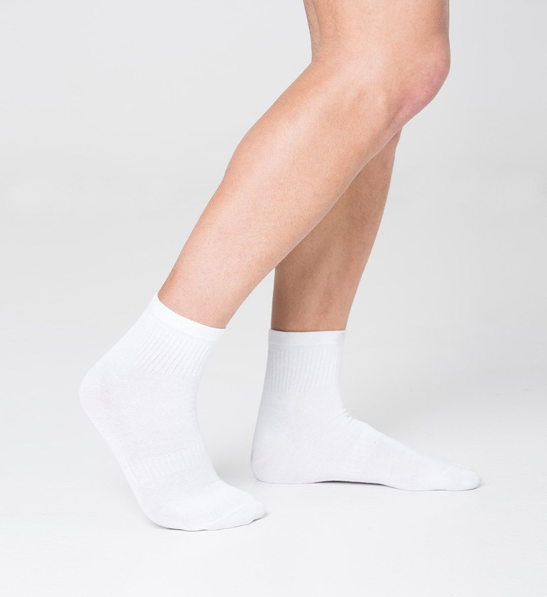 Pack 3 White Sports Anti-odor Socks