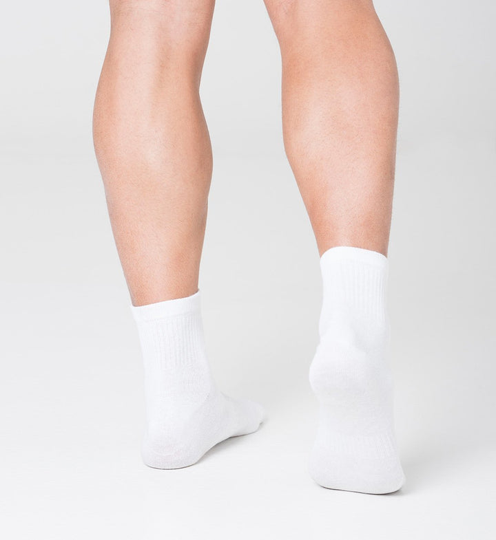 Pack 3 White Sports Anti-odor Socks