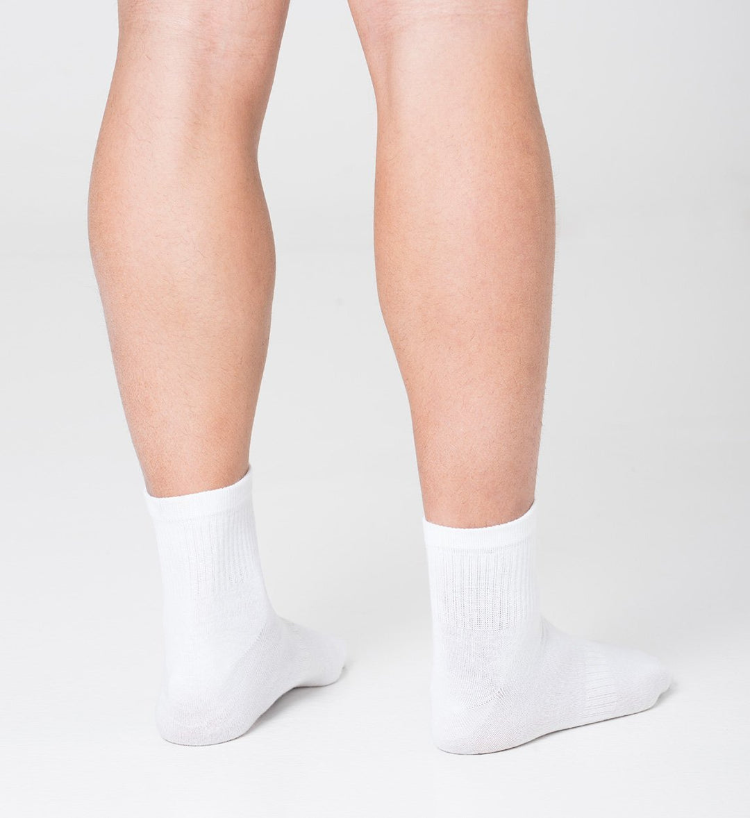 Pack 3 White Sports Anti-odor Socks