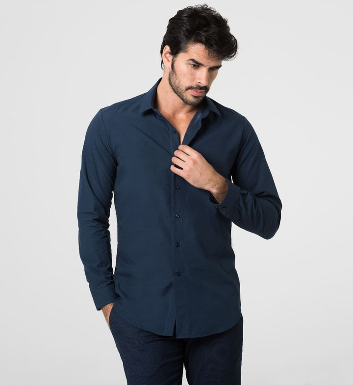 Camisa Antisudor Business Azul Marino