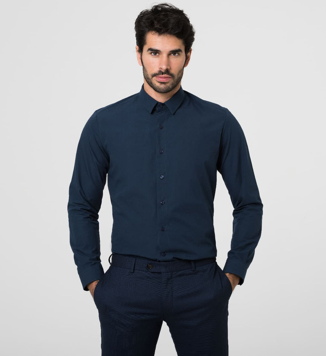 Camisa Antisudor Business Azul Marino