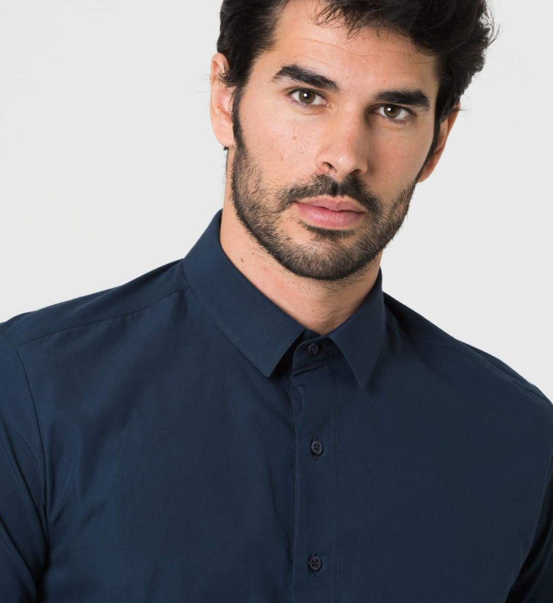 Camisa Antisudor Business Azul Marino