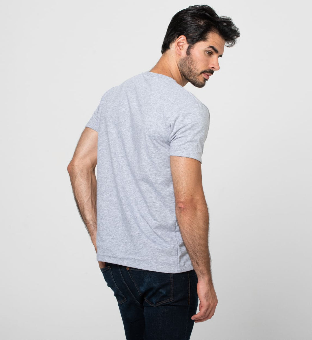 Camiseta Antisudor Cuello V Gris Vigoré